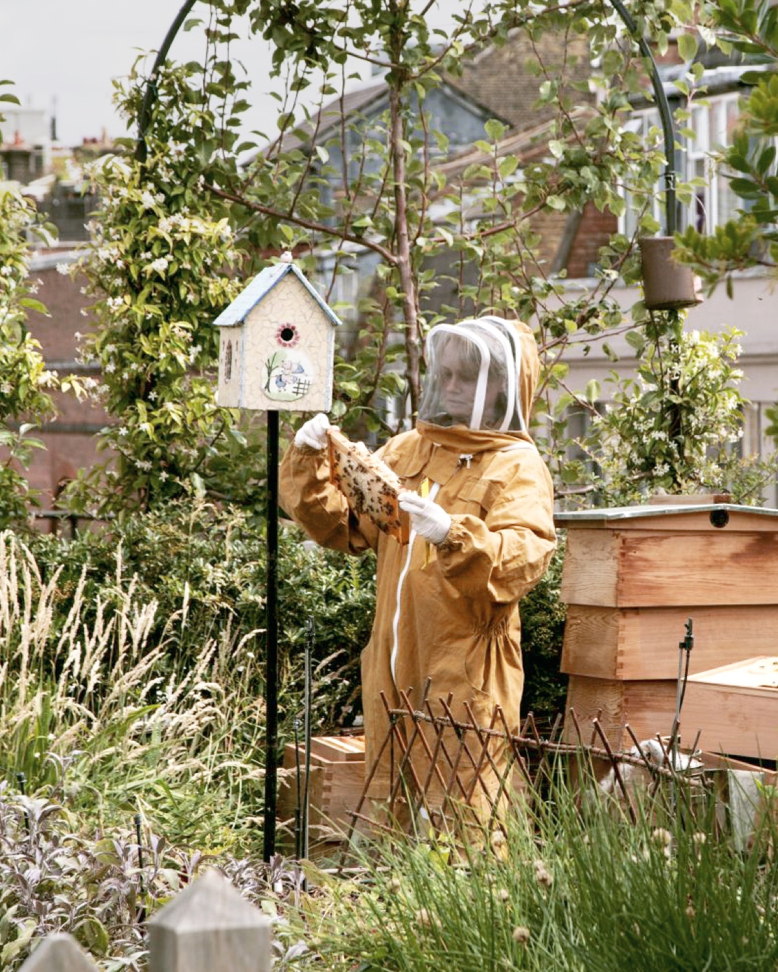 07 Destination London Ham Yard Hotel Camilla Standing By Hives