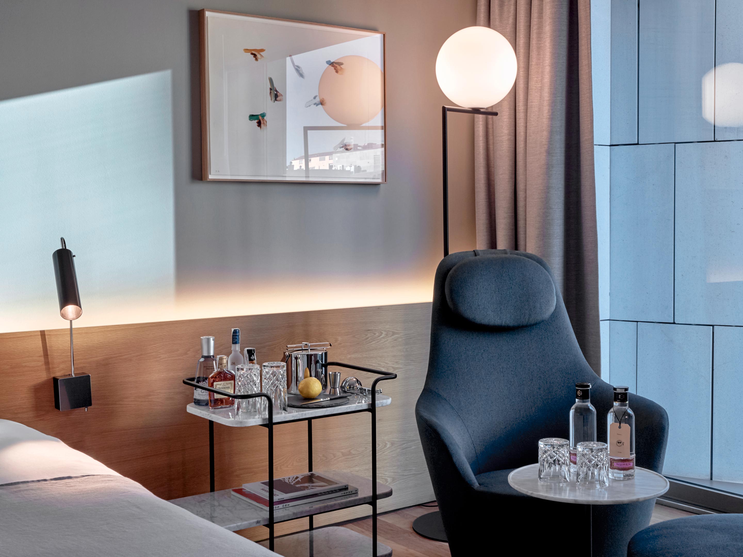 Sir Victor Hotel Bedroom Detail in Barcelona