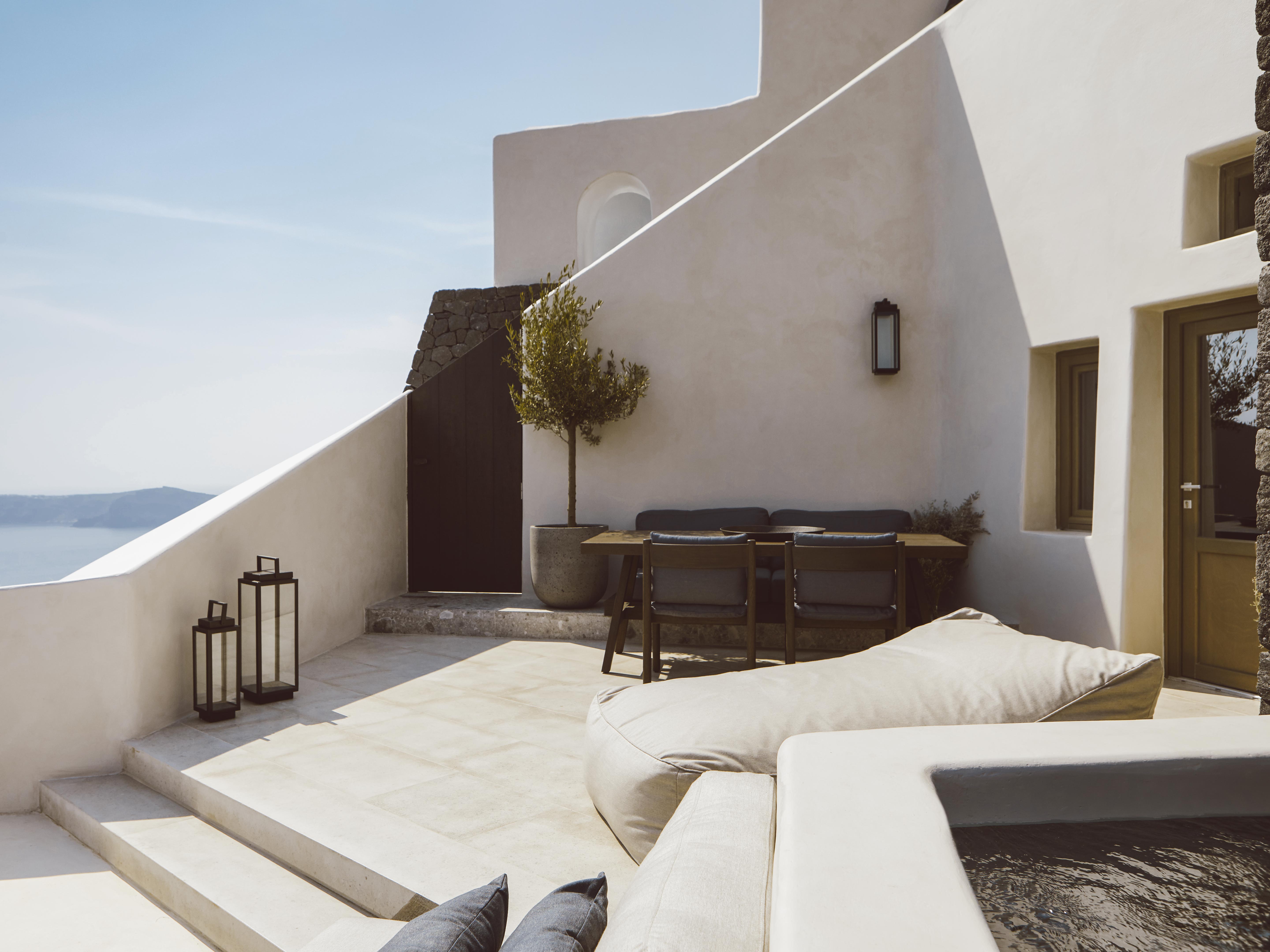 Vora Table on Santorini