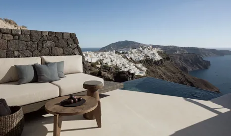 Vora Terrace Pool in Santorini