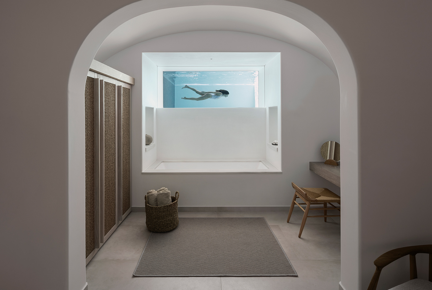 Design Series K Studio Canaves Oia Epitome Bathroom Pool View 06 003