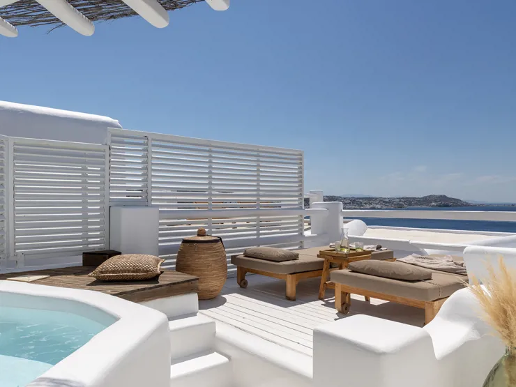 Rocabella Mykonos Deluxe Sea View With Outdoor Mini Plunge Pool R 01