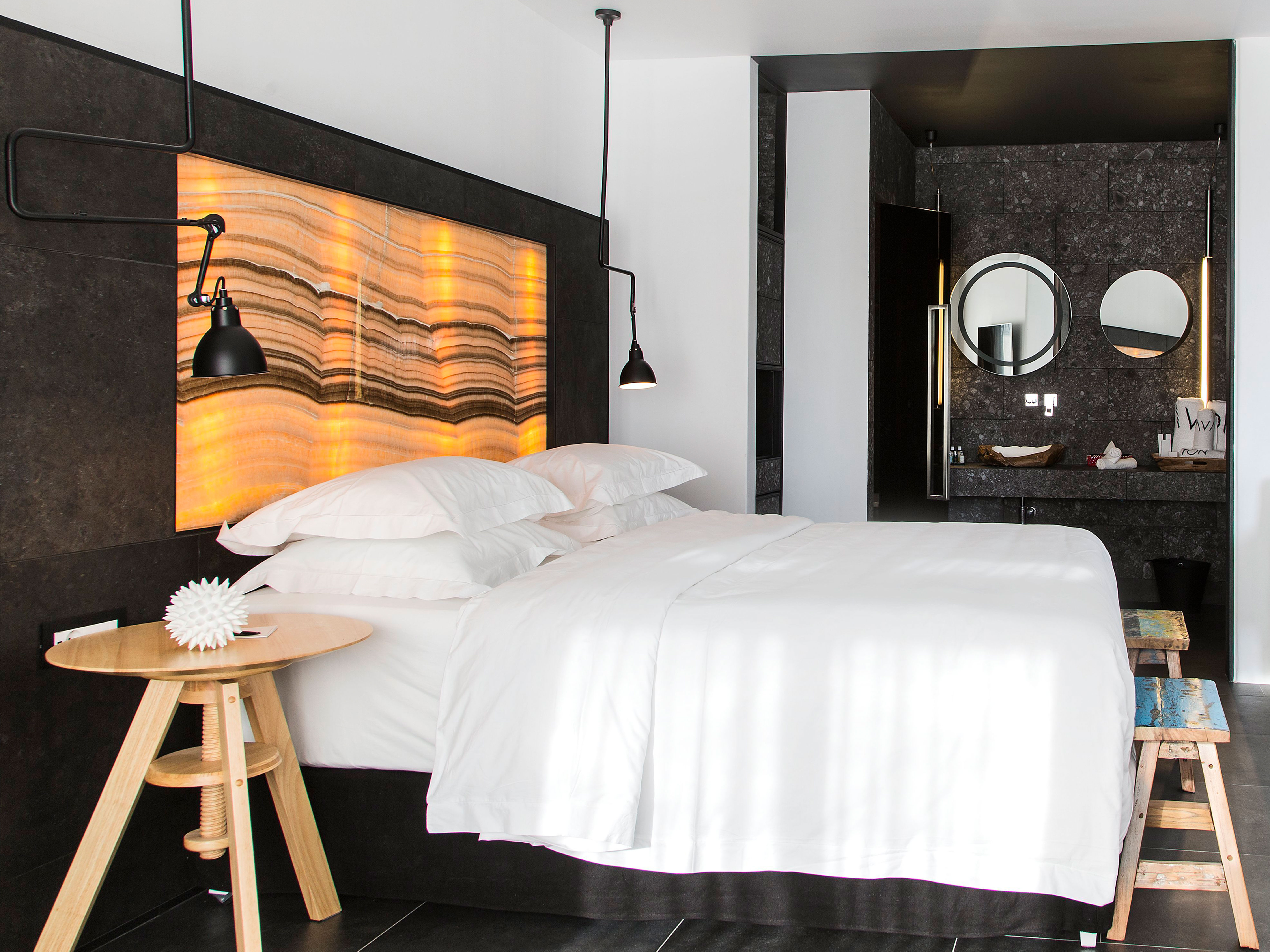 Myconian Avaton Bed Details in Mykonos